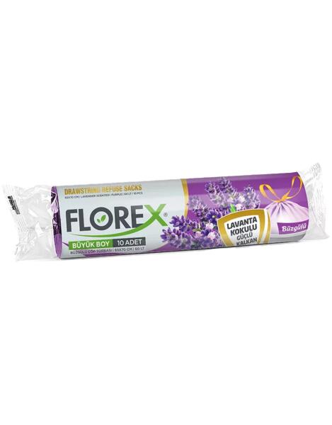 Flexi Büzgülü Büyük Çöp Torbası Lavanta Kokulu - 1