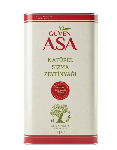 Güven Asa Ege Naturel Sızma Teneke Zeytinyağı 3 Lt - Güven Asa