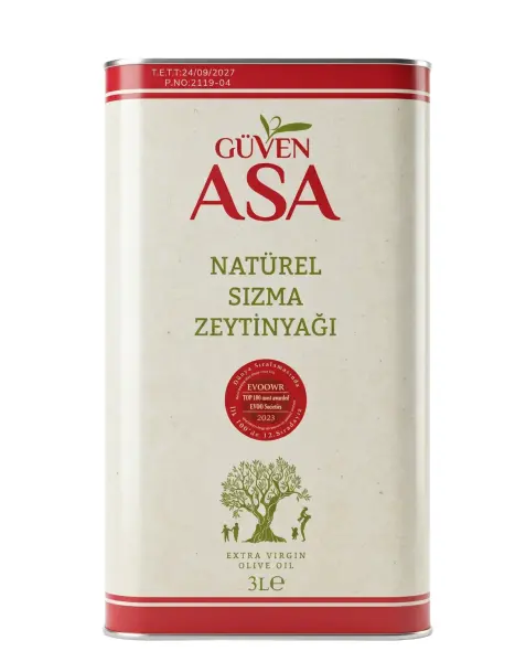 Güven Asa Natürel Sızma Teneke Zeytinyağı 3 Lt - 1
