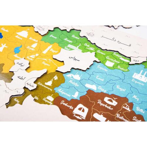 Hayrat Neşriyat Osmanlıca Türkiye Haritası Yapboz - 3