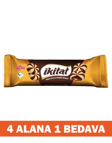 İkitat Kakao Krema Dolgulu Bisküvi 75 Gr 4 Alana 1 Bedava - 1