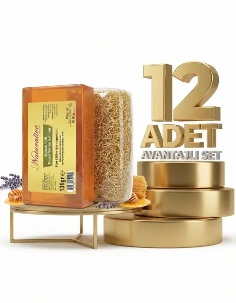 Kabak Lifli Doğal Bıttım Sabunu 12x130 Gr - 1