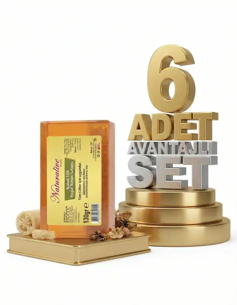 Kabak Lifli Doğal Bıttım Sabunu 6x130 Gr - 1