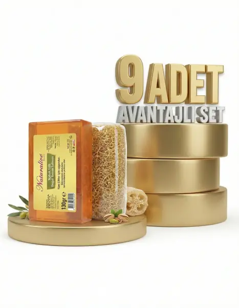 Kabak Lifli Doğal Bıttım Sabunu 9x130 Gr - 1