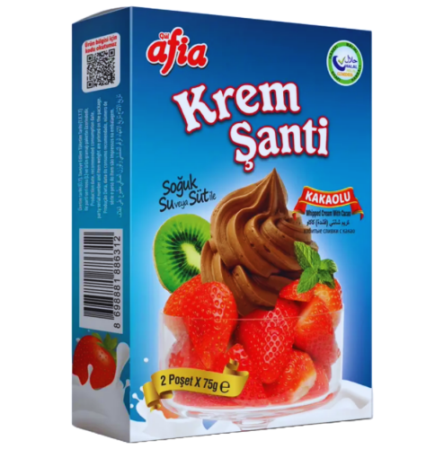 Kakaolu Krem Şanti 2*75 Gr - Afia