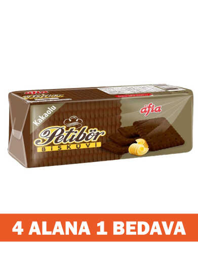 Kakaolu Petibör Bisküvi 180 Gr 4 Alana 1 Bedava - 1