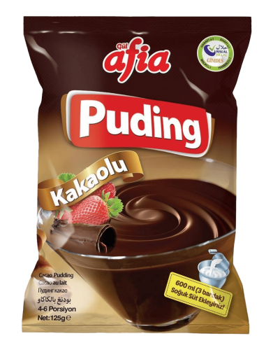 Afia Kakaolu Puding 125 Gr - Afia