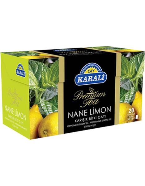 Karali Premium Bardak Poşet Nane Limon Çay 20X1,75 Gr - 1