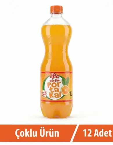 Afia Keyfim Portakallı Gazoz 12x1 Lt - 1