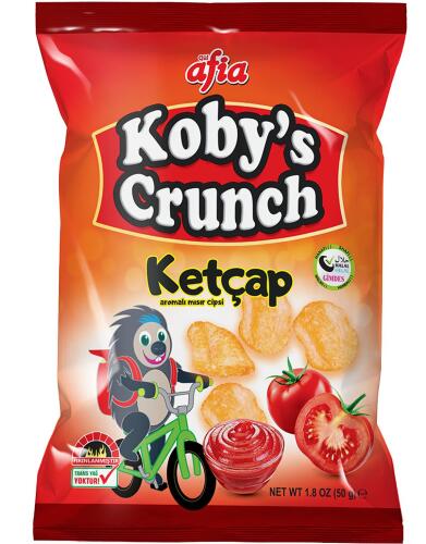 Kobys Crunch Ketçap Aromalı Mısır Cips 50 Gr - 1
