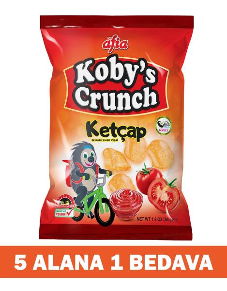 Kobys Crunch Ketçap Aromalı Mısır Cips 50 Gr 5 Alana 1 Bedava - 2