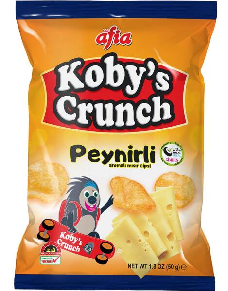 Kobys Crunch Peynir Aromalı Mısır Cips 50 Gr - 1