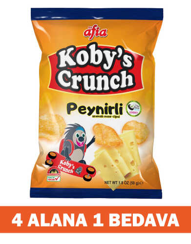 Kobys Crunch Peynir Aromalı Mısır Cips 50 Gr 4 Alana 1 Bedava - 1