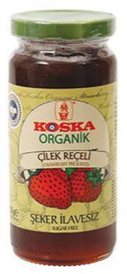Koska Çilek Reçeli Şekersiz 300 Gr - 1