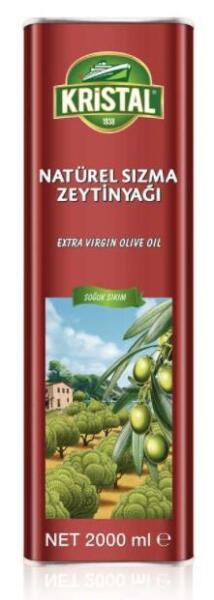 Kristal Naturel Sızma Zeytinyağı Teneke 2 Lt - 1