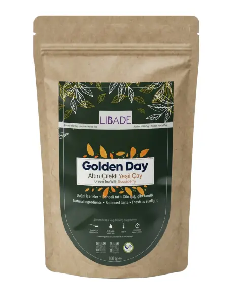 Libade Altın Çilekli Yeşil Çay 100 Gr - 1