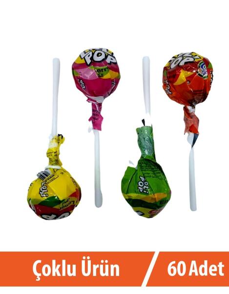 Lolipop Meyve Aromalı Sert Şeker 60x10 Gr - 1