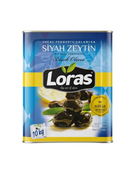 Loras Mega Gemlik Siyah Zeytin (261-290 ) 10 Kg - 1