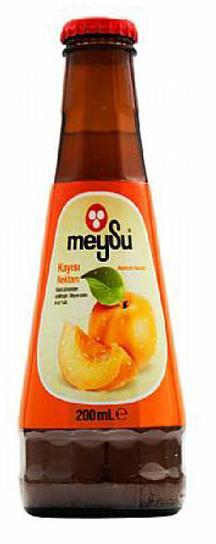 Meysu Kayısı Nektarı Meyve Suyu Cam 200 CC - 1