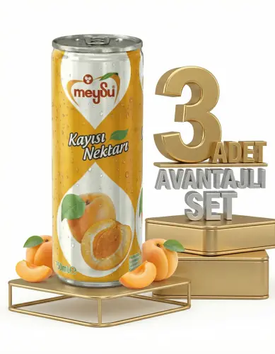 Meysu Kutu Kayısı 3x330 Ml - Meysu