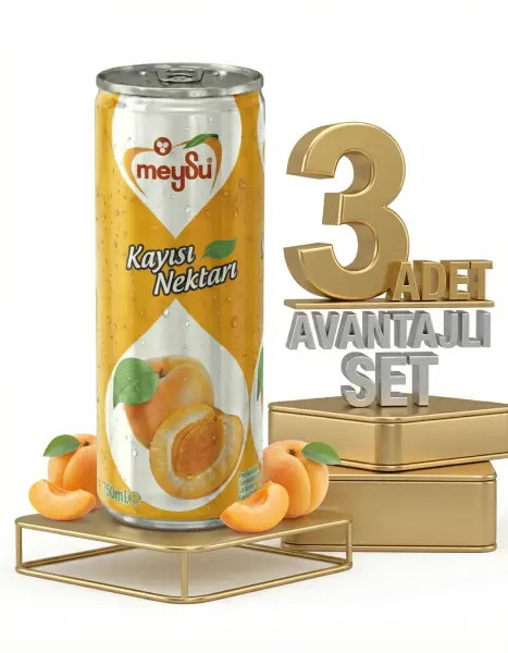 Meysu Kutu Kayısı 3x330 Ml - 1