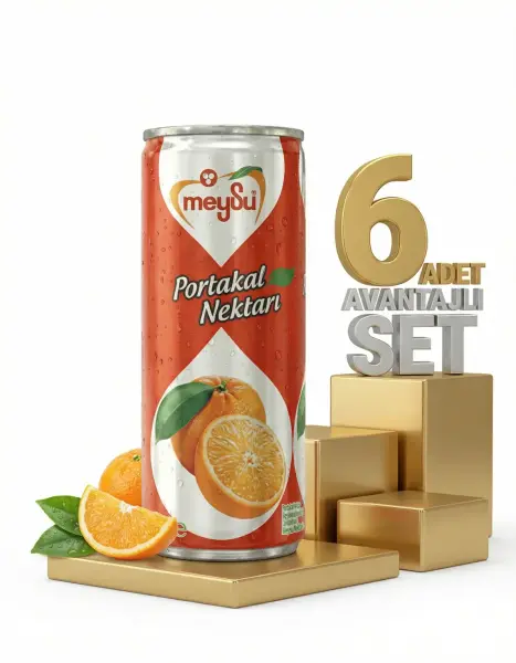 Meysu Kutu Portakal 6x330 Ml - 1