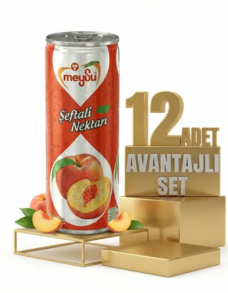 Meysu Kutu Şeftali 12x330 Ml - 1