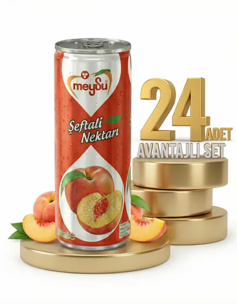 Meysu Kutu Şeftali 24x330 Ml - 1