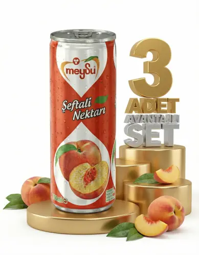 Meysu Kutu Şeftali 3x330 Ml - Meysu