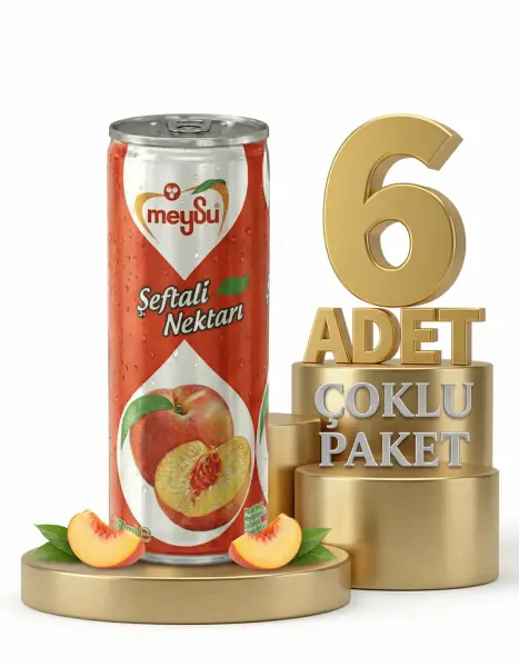 Meysu Kutu Şeftali 6x330 Ml - 1