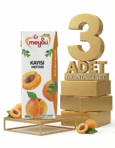 Meysu Nektar Kayısı 3x200 Ml - Meysu