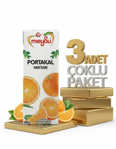 Meysu Nektar Portakal 3x200 Ml - 1