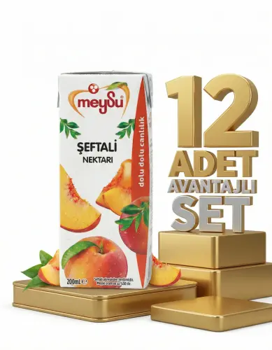 Meysu Nektar Şeftali 12x200 Ml - Meysu