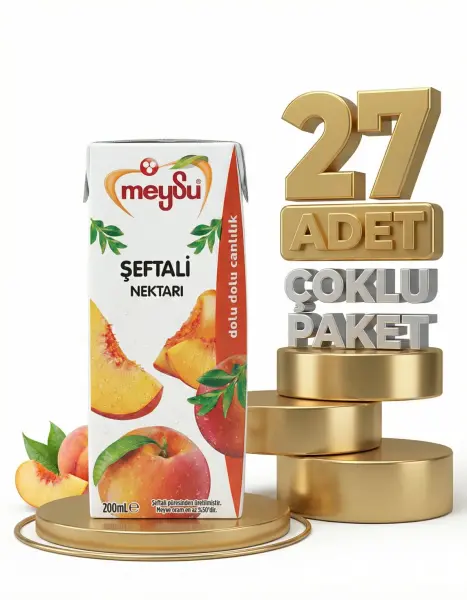 Meysu Nektar Şeftali 27x200 Ml - 1