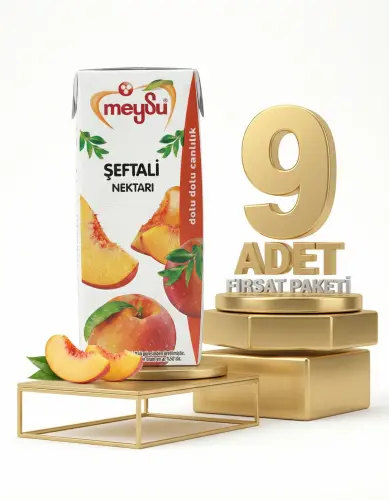 Meysu Nektar Şeftali 9x200 Ml - Meysu