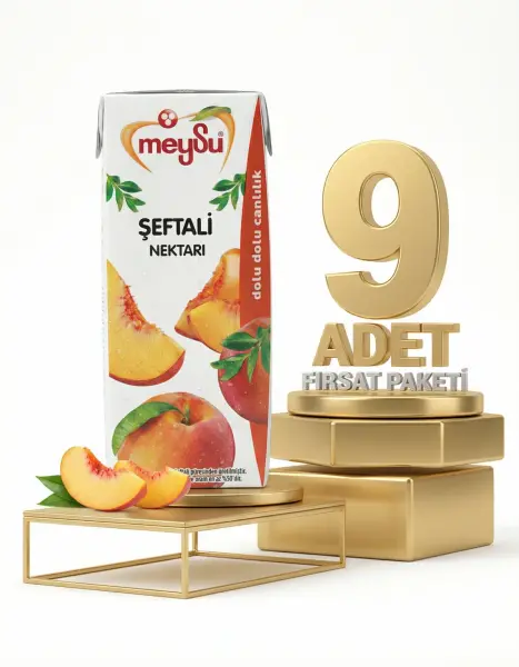 Meysu Nektar Şeftali 9x200 Ml - 1