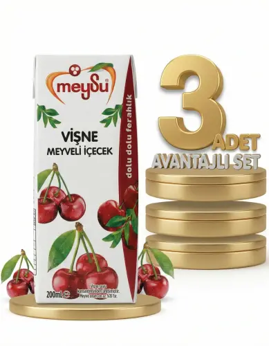 Meysu Nektar Vişne 3x200 Ml - Meysu