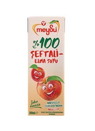 Meysu Şeftali-Elma Meyve Suyu 200 Ml - 1