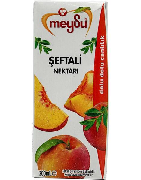 Meysu Şeftali Nektar Meyve Suyu 200 Ml - 1