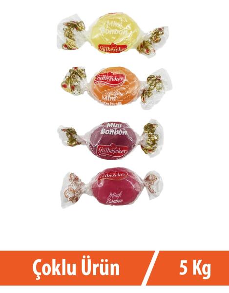 Meyveli Mini Bonbon Şeker 5x1 Kg - 1