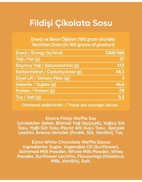 Milat Beyaz Çikolata Sosu 300 Gr - 5