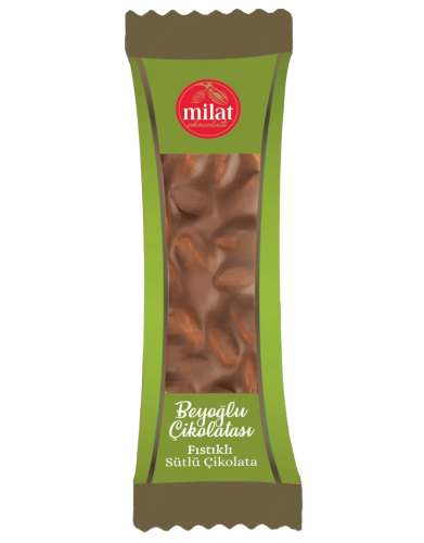 Milat Beyoğlu Antep Fıstıklı Çikolata 24 Gr - Milat