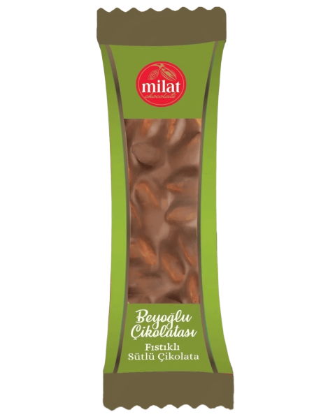 Milat Beyoğlu Antep Fıstıklı Çikolata 24 Gr - 1