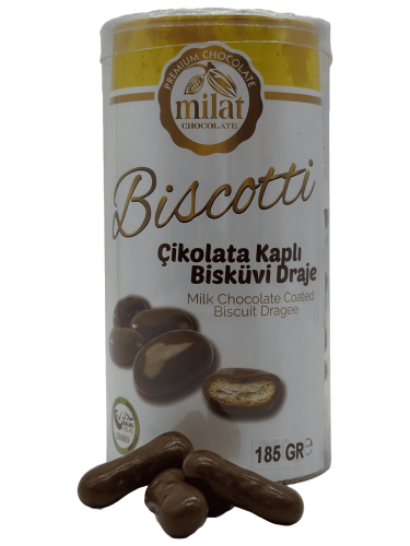 Milat Biscotti Bisküvi Draje 185 Gr - Milat