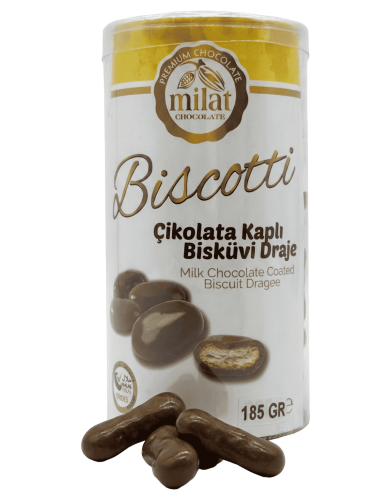 Milat Biscotti Bisküvi Draje 185 Gr - Milat