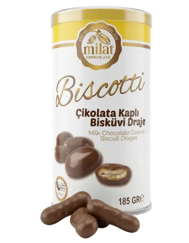 Milat Biscotti Bisküvi Draje 185 Gr - Milat