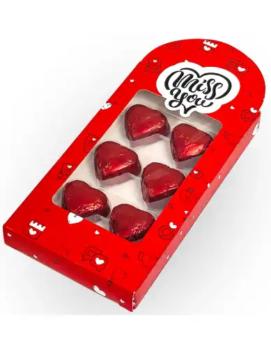 Milat Mıss You Kalp Çikolata 6lı 60 Gr - 1