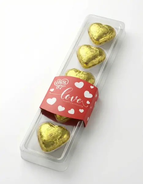 Milat Miss You Limon Dolgulu 5Li Kalp Çikolta 60 Gr - 1