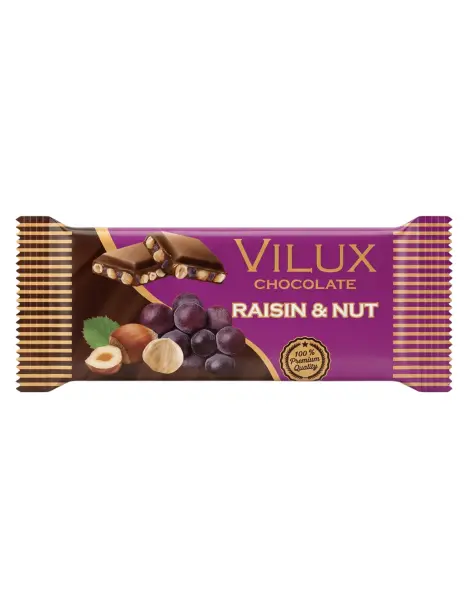 Milat Vilux Fındık Üzümlü Tablet Çikolata 70 Gr - 1