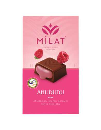 Milat Premıum Ahududu Dolgulu Sütlü Çikolata 60 Gr - MİLAT